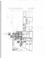 Alexandria Section Map, Thayer County 1976